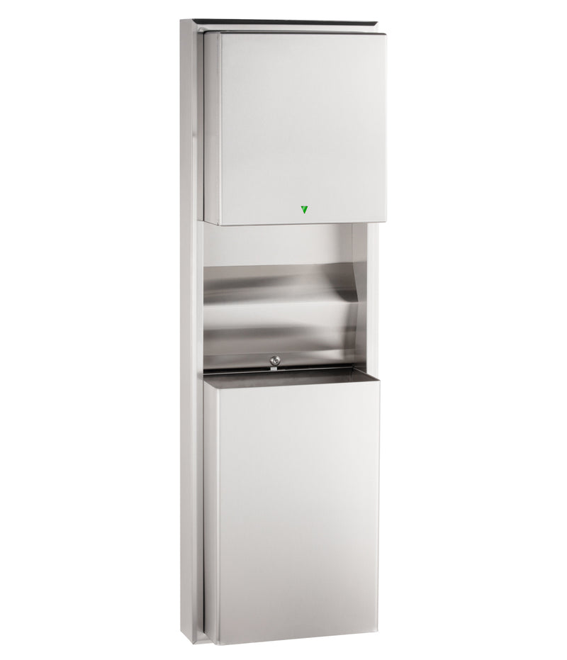 Bobrick B-3979 Convertible Automatic Universal Towel Dispenser/Waste Receptacle