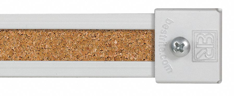 MooreCo 48 in Aluminum Map Rail, Tan, 6 PK - 522D | SustainableSupply.com
