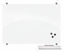 MooreCo Gloss-Finish Glass Dry Erase Board, Wall Mounted, 24"H x 36"W, White - 83843