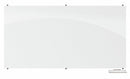 MooreCo Gloss-Finish Glass Dry Erase Board, Wall Mounted, 48 inH x 96 inW, White - 83846