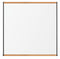MooreCo Gloss-Finish Porcelain Dry Erase Board, Wall Mounted, 48 inH x 48 inW, White - 202OD-02