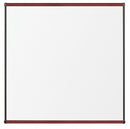 MooreCo Gloss-Finish Porcelain Dry Erase Board, Wall Mounted, 48 inH x 48 inW, White - 202OD-03