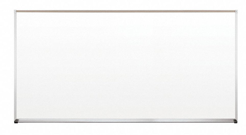 MooreCo Gloss-Finish Porcelain Dry Erase Board, Wall Mounted, 48 inH x 96 inW, White - 202AH