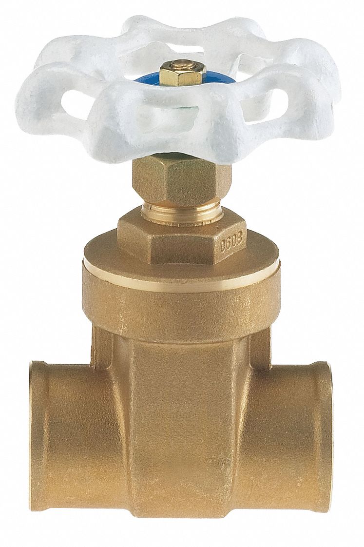Milwaukee Valve Gate Valve, Lead-Free Brass, Solder Connection Type, Pipe Size - Valves 1 1/4 in - UP668 1-1/4"