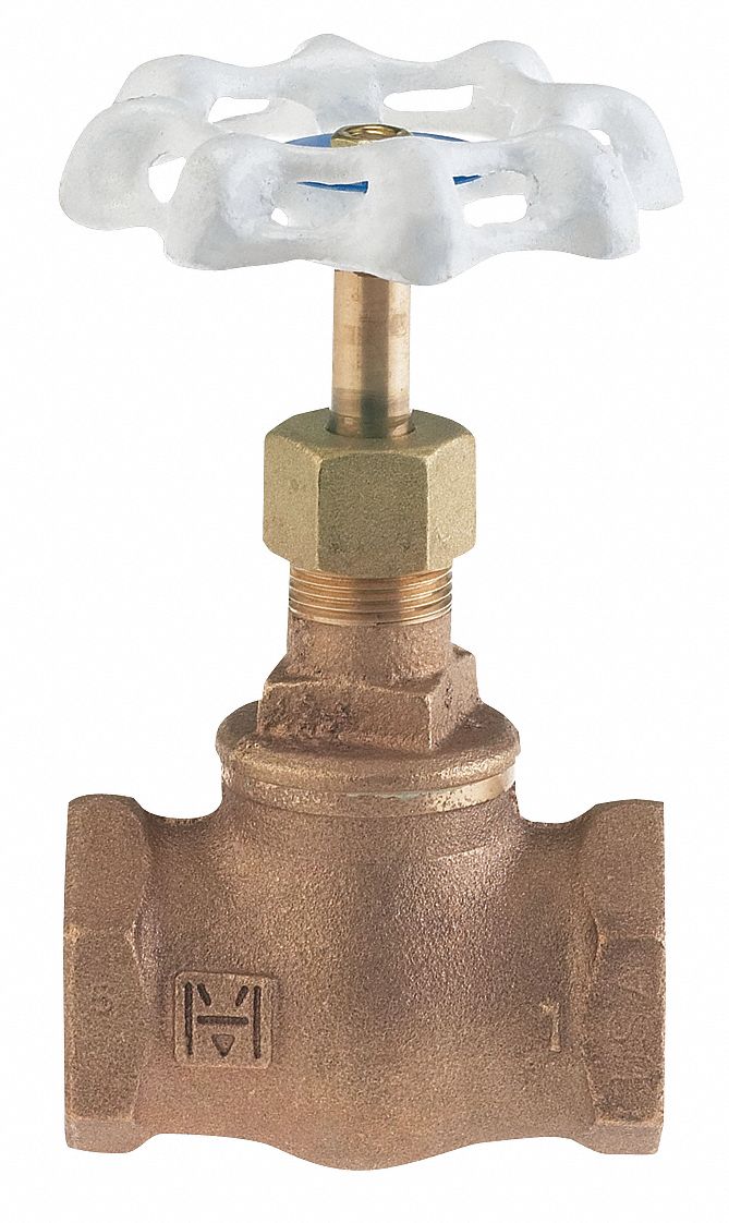 Milwaukee Valve Globe Valve, FNPT x FNPT, Bronze, 2 in Pipe Size - Valves - UP502 2"