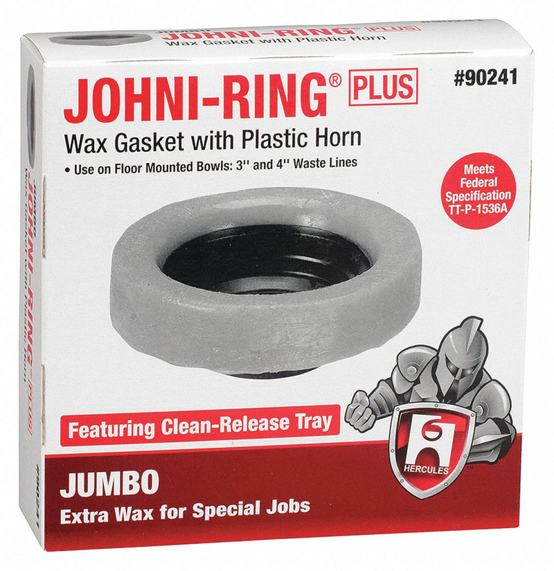 Hercules 90241 - Toilet Bowl Ring Jumbo Wax 3in-4in