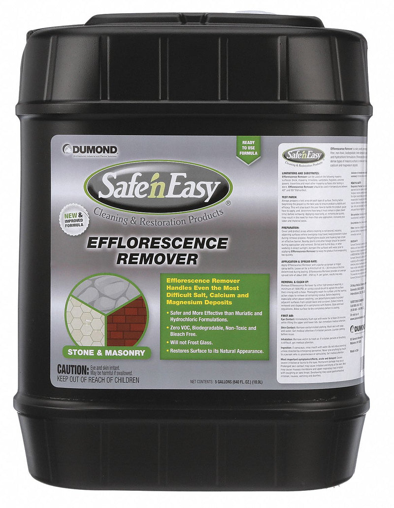 Dumond Stone Efflorescence Remover, 5 gal. Cleaner Container Size, Pail Cleaner Container Type - 911