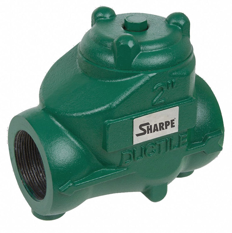 Sharpe Check Valve, 3 in, Single, Inline Swing, Ductile Iron, FNPT x FNPT - SVOP20DB6VV030