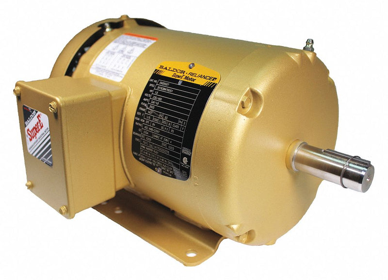 Baldor 1 1/2 HP, General Purpose Motor, 3-Phase, 3500 Nameplate RPM, 208-230/460 Voltage, 143T Frame - EM3550T