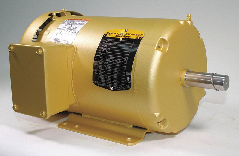 Baldor 1 1/2 HP, General Purpose Motor, 3-Phase, 1760 Nameplate RPM, 208-230/460 Voltage, 145T Frame - EM3554T