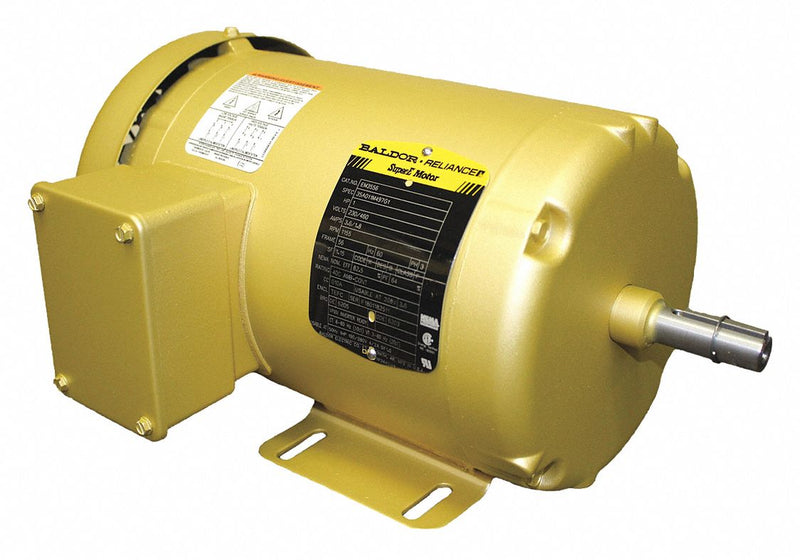 Baldor 1 HP, General Purpose Motor, 3-Phase, 1155 Nameplate RPM, 208-230/460 Voltage, 56 Frame - EM3556
