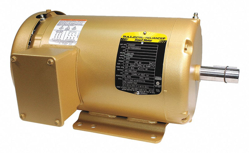 Baldor Electric EM3559T - Motor 3-Ph 3 HP 3450 RPM 145T TEFC