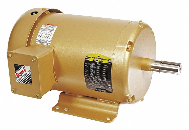 Baldor 5 HP, General Purpose Motor, 3-Phase, 3450 Nameplate RPM, 230/460 Voltage, 184T Frame - EM3613T