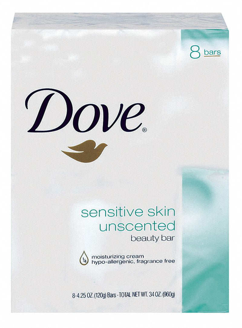 Dove Bar, Body Soap, Unscented, 4.25 oz., Wrapped, PK 72 - CB613789