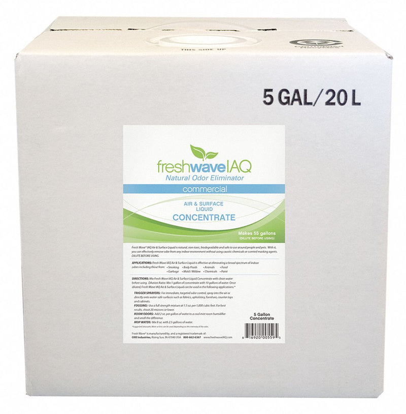 Freshwave IAQ Surface and Air Deodorants, Box, 5 gal, Unscented - 559
