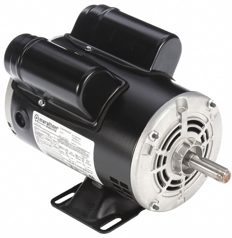 Marathon Motors 1 HP Commercial Duty Air Compressor Motor,Capacitor-Start/Run,3450 Nameplate RPM,115/208-230 Voltage - 056B34D2029