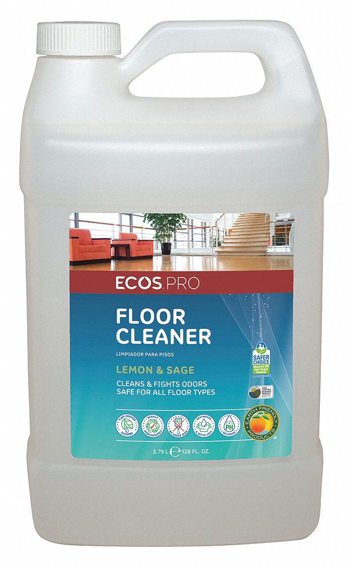 Ecos Pro Floor Cleaner, Liquid, 1 gal, 1 gal RTU Yield per Container - PL9725/04