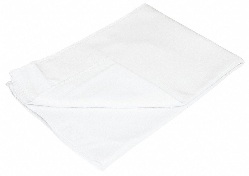 Carrand Cloth Rag, Diaper Cloth, White, 11 in x 17 in, PK 3 - 40065