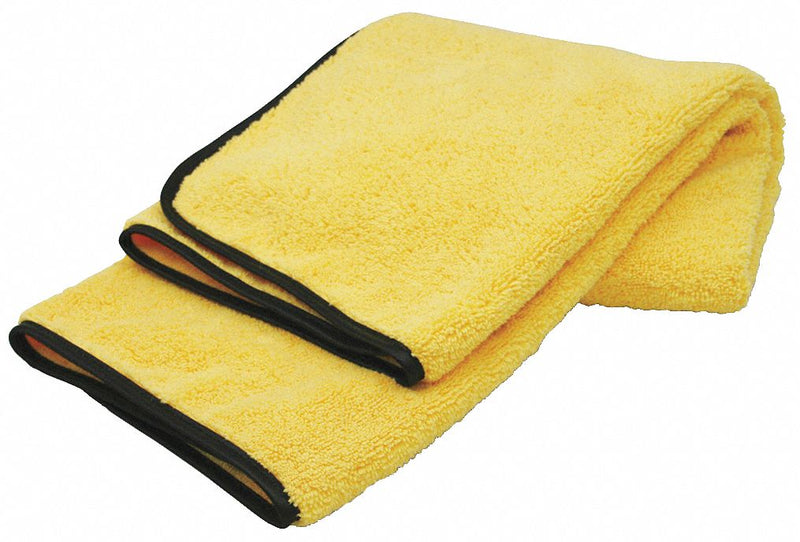 Carrand Microfiber Cloth, Medium Duty, 22 in x 36 in, Yellow - 40059AS