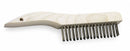 Tough Guy 10-1/4"L 304 Stainless Steel Short Handle Scratch Brush, 1 EA - 1VAF7