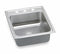 Elkay 19 1/2 in x 22 in x 10 1/8 in Drop-In Sink with Faucet Ledge with 16 in x 16 in Bowl Size - DLR2022103