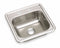Elkay 15 in x 15 in x 5 3/16 in Drop-In Sink with Faucet Ledge with 12 in x 10 in Bowl Size - K115152