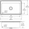 Elkay 33 in x 22 in x 10 1/8 in Full spray sides and bottom; Installation Hardware for 3/4" Thick Countert - DLRS3322103