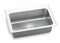 Elkay 33 in x 22 in x 10 1/8 in Full spray sides and bottom; Installation Hardware for 3/4" Thick Countert - DLRS3322103