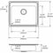 Elkay 25 in x 21 1/4 in x 5 1/2 in Drop-In Sink with Faucet Ledge with 21 in x 15-3/4 in Bowl Size - LRAD2521554