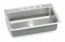 Elkay 31 in x 22 in x 5 1/2 in Drop-In Sink with Faucet Ledge with 28 in x 16 in Bowl Size - LRAD3122554