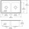 Elkay 33 in x 22 in x 10 1/8 in Drop-In Sink with Faucet Ledge with 16 in x 13-1/2 in Bowl Size - DLR3322103
