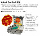 Brady Spill Kit/Station, Bag, Oil-Based Liquids, 7 gal - SKO-ATK-GRNG