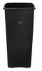 Rubbermaid 23 gal Square Trash Can, Plastic, Black - FG356988BLA