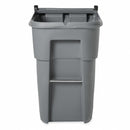 Rubbermaid 65 gal Rectangular Confidential Waste Container, Plastic, Gray - FG9W1088GRAY