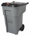 Rubbermaid 65 gal Rectangular Confidential Waste Container, Plastic, Gray - FG9W1088GRAY
