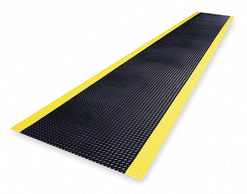 Notrax Switchboard Runner, Diamond Plate Surface Pattern, 75 ft L, 3 ft W, 1/4 in Thick - 831C0036BY-75