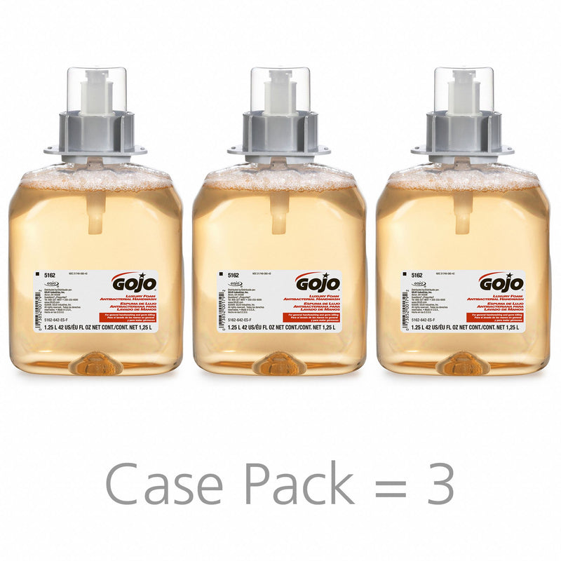 GOJO Fmx-12 Foam Hand Wash, Fresh Fruit, Fmx-12 Dispenser, 1250Ml Pump, 3/Carton - GOJ516203CT