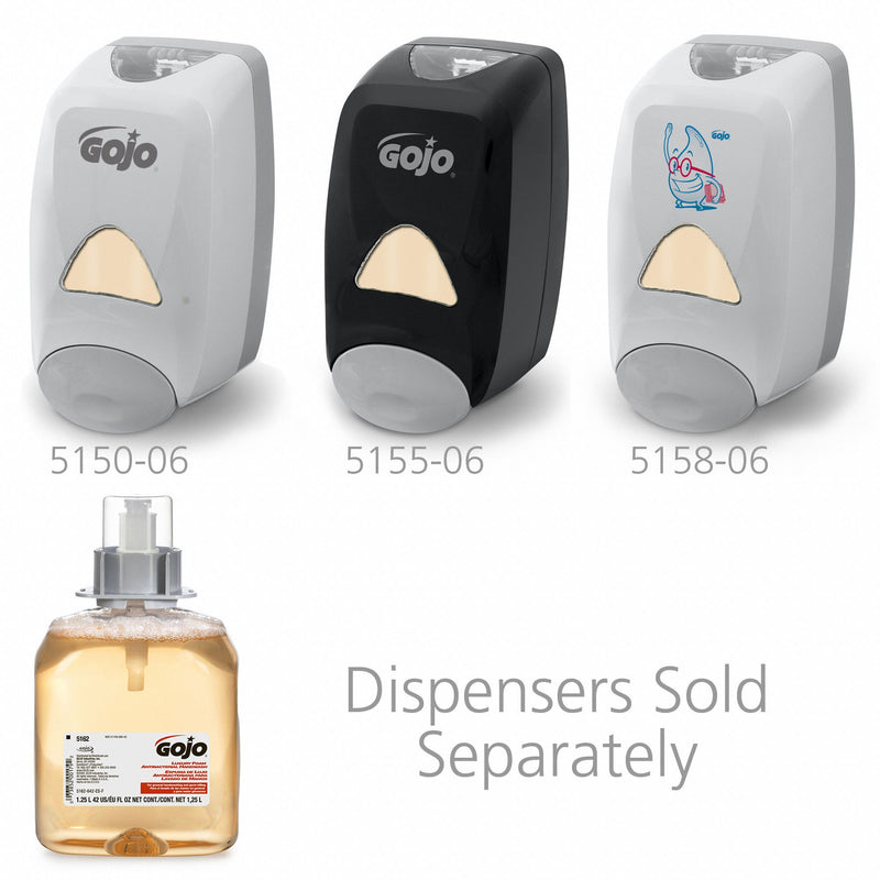 GOJO Fmx-12 Foam Hand Wash, Fresh Fruit, Fmx-12 Dispenser, 1250Ml Pump, 3/Carton - GOJ516203CT