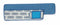 Rubbermaid Microfiber Quick Change 5" x 18" Wet Mop Head, Blue - FGQ41500BL00