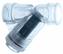Hayward 1 1/4 in Y Strainer, Threaded, 1/32 in Mesh, Clear PVC - YS00125T