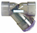 Hayward 1 in Y Strainer, Threaded, 1/32 in Mesh, Clear PVC - YS00100T