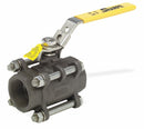 Top Brand Ball Valve, Carbon Steel, Inline, 3-Piece, Pipe Size 2 in, Connection Type FNPT x FNPT - SV39034TE020