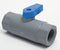 Top Brand Ball Valve, PVC, Inline, 1-Piece, Pipe Size 3/8 in, Connection Type FNPT x FNPT - PVC 638-6F6F-F