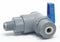 Top Brand Ball Valve, PVC, Angle, 1-Piece, Pipe Size 1/4 in, Tube Size 1/4 in - 6575490