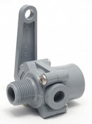 Top Brand Ball Valve, PVC, Inline, 1-Piece, Pipe Size 1/2 in, Connection Type FNPT x MNPT - 2270790