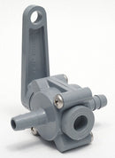Top Brand Ball Valve, PVC, Inline, 1-Piece, Pipe Size 1/2 in, Connection Type Barb x Barb - 2271090