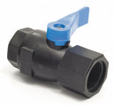 Top Brand Ball Valve, PVC, Inline, 1-Piece, Pipe Size 3/4 in, Connection Type FNPT x FNPT - 7052990
