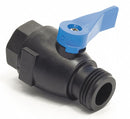 Top Brand Ball Valve, PVC, Inline, 1-Piece, Pipe Size 3/4 in, Connection Type FNPT x Hose Cap - 7051790