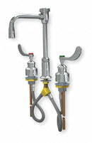 Watersaver Gooseneck Laboratory Faucet, Wristblade Faucet Handle Type, 3.00 gpm, Chrome - L2224VB
