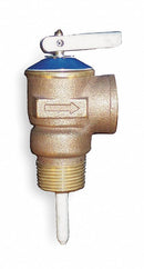 Apollo Temperature and Pressure Relief Valve, 105,000 BtuH, 125 psi, 3 in Thermostat Length - 18C40229
